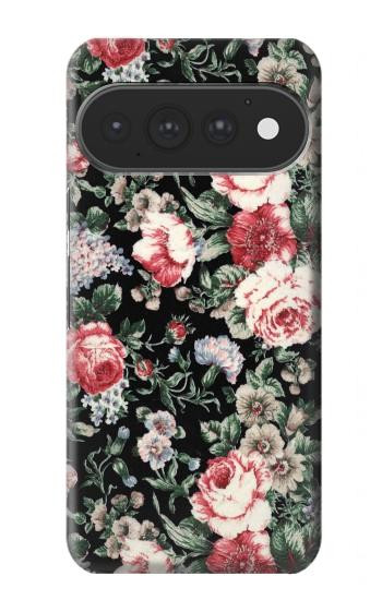 S2727 Vintage Rose Pattern Case For Google Pixel 11, 11 Pro