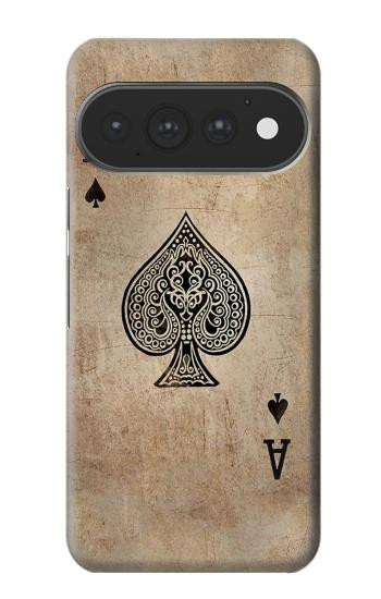 S2928 Vintage Spades Ace Card Case For Google Pixel 11, 11 Pro