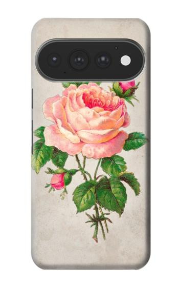S3079 Vintage Pink Rose Case For Google Pixel 11, 11 Pro
