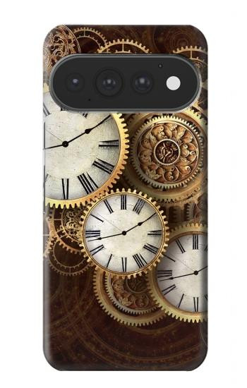 S3172 Gold Clock Live Case For Google Pixel 11, 11 Pro
