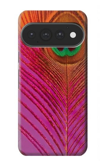 S3201 Pink Peacock Feather Case For Google Pixel 11, 11 Pro