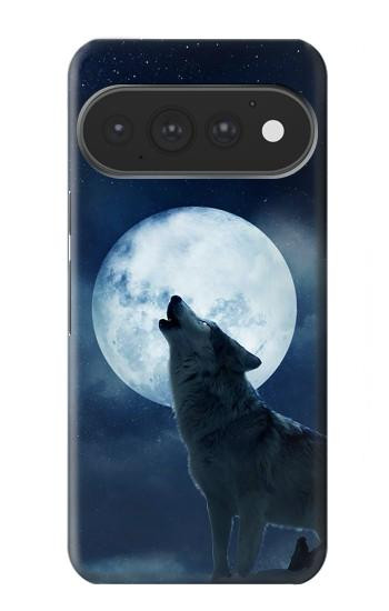S3693 Grim White Wolf Full Moon Case For Google Pixel 11, 11 Pro