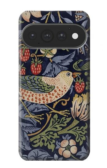 S3791 William Morris Strawberry Thief Fabric Case For Google Pixel 11, 11 Pro