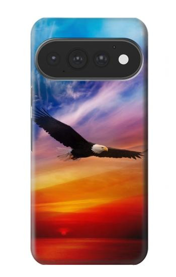S3841 Bald Eagle Flying Colorful Sky Case For Google Pixel 11, 11 Pro