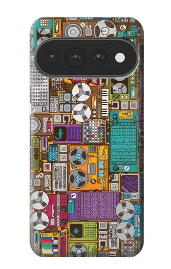 S3879 Retro Music Doodle Case For Google Pixel 11, 11 Pro