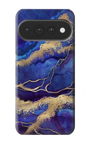 S3906 Navy Blue Purple Marble Case For Google Pixel 11, 11 Pro