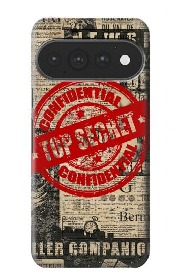 S3937 Text Top Secret Art Vintage Case For Google Pixel 11, 11 Pro