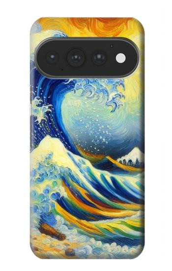 S4005 Oil Color Painting Great Waves Case For Google Pixel 11, 11 Pro