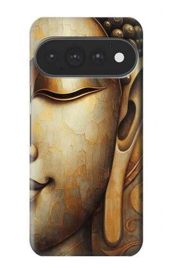 S4022 Vintage Buddha Face Golden Style Case For Google Pixel 11, 11 Pro