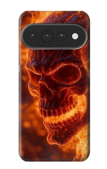 S4062 Fire Skull Case For Google Pixel 11, 11 Pro
