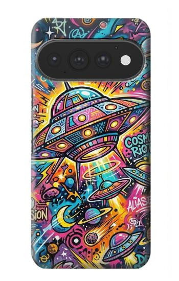 S4085 Cosmic Spaceship Psychedelic Art Case For Google Pixel 11, 11 Pro
