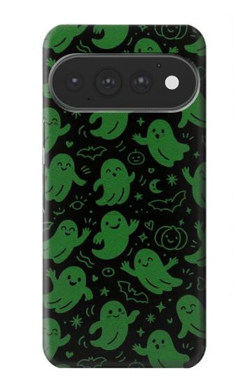 S4087 Cute Green Ghost Cartoon Pattern Case For Google Pixel 11, 11 Pro