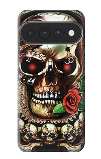 S0753 Skull Wing Rose Punk Case For Google Pixel 11 Pro XL