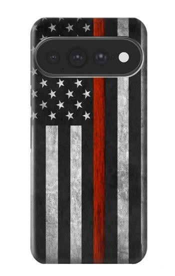S3472 Firefighter Thin Red Line Flag Case For Google Pixel 11 Pro XL