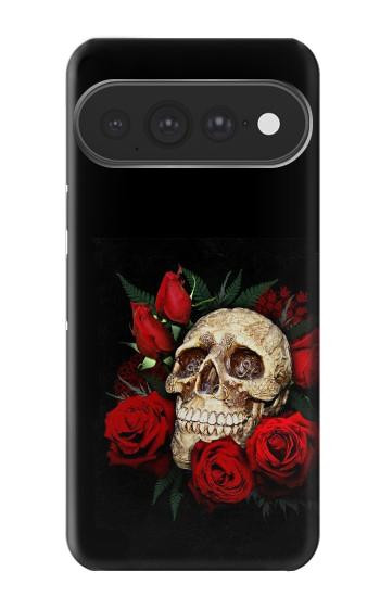 S3753 Dark Gothic Goth Skull Roses Case For Google Pixel 11 Pro XL