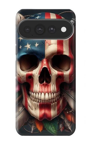 S4015 Skull American Flag Case For Google Pixel 11 Pro XL