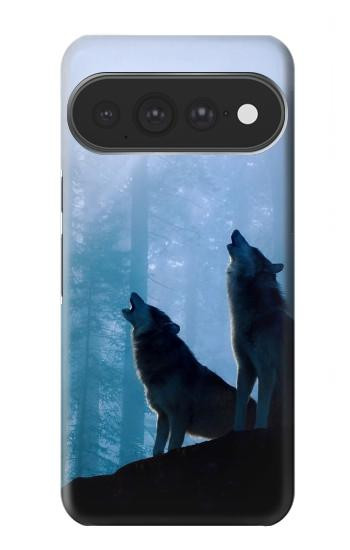S4053 Two Wolves Couple Howling Forest Case For Google Pixel 11 Pro XL