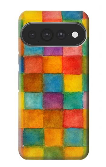 S4077 Water Color Painting Colorful Check Pattern Case For Google Pixel 11 Pro XL