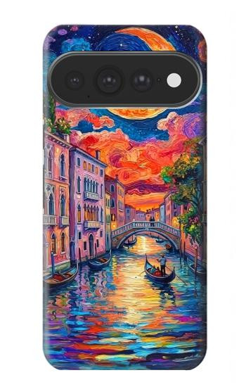 S4083 Colorful Painting Moonlit Venice City Case For Google Pixel 11 Pro XL