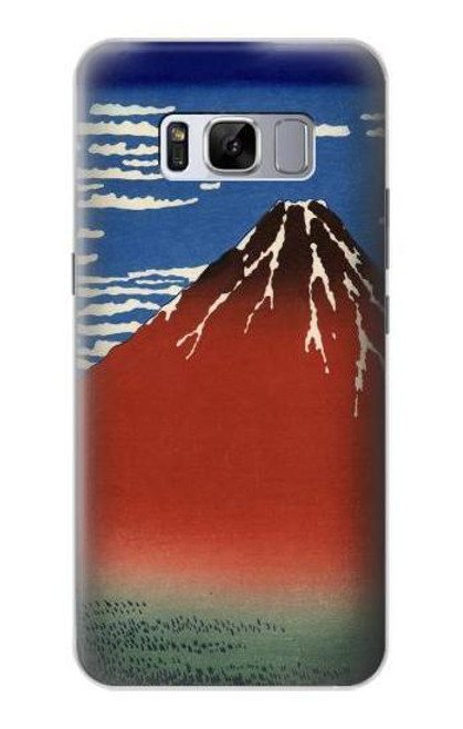 S2390 Katsushika Hokusai Red Fuji Case For Samsung Galaxy S8 Plus