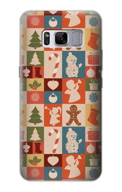 S2854 Cute Xmas Pattern Case For Samsung Galaxy S8 Plus