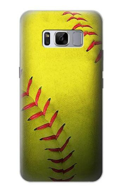 S3031 Yellow Softball Ball Case For Samsung Galaxy S8 Plus