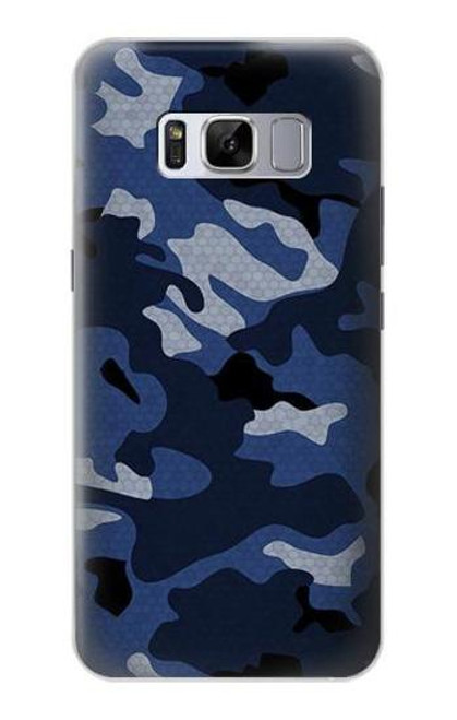 S2959 Navy Blue Camo Camouflage Case For Samsung Galaxy S8