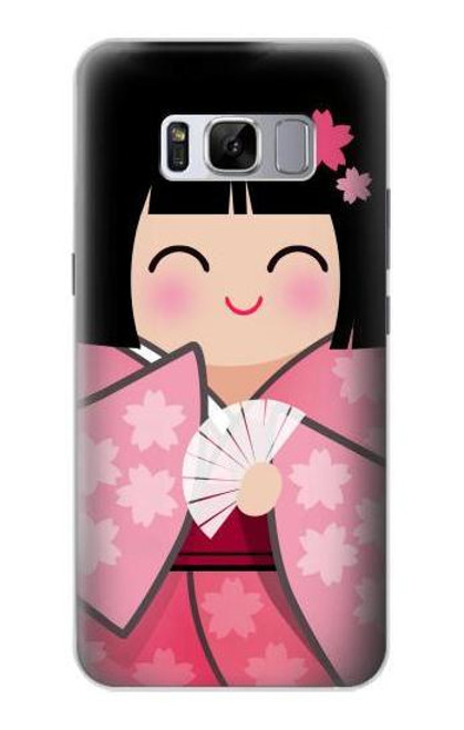 S3042 Japan Girl Hina Doll Kimono Sakura Case For Samsung Galaxy S8