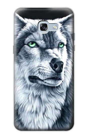 S0123 Grim White Wolf Case For Samsung Galaxy A5 (2017)