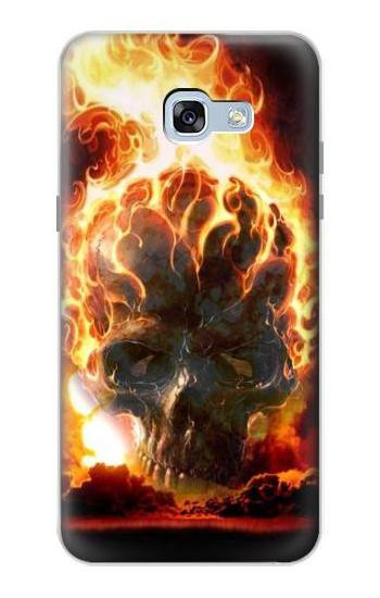 S0863 Hell Fire Skull Case For Samsung Galaxy A5 (2017)