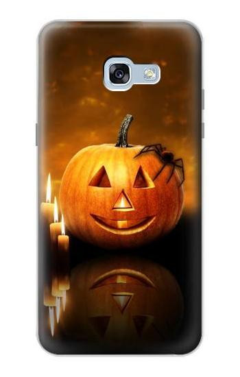 S1083 Pumpkin Spider Candles Halloween Case For Samsung Galaxy A5 (2017)