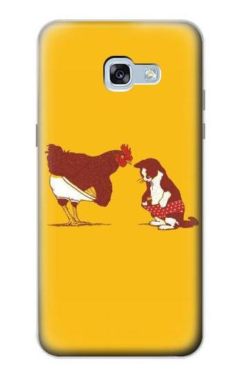 S1093 Rooster and Cat Joke Case For Samsung Galaxy A5 (2017)