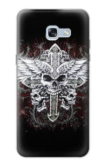 S1434 Skull Wing Tattoo Biker Case For Samsung Galaxy A5 (2017)
