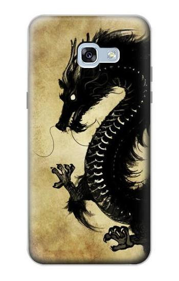 S1482 Black Dragon Painting Case For Samsung Galaxy A5 (2017)