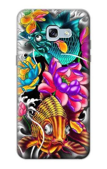 S1630 Fish Japanese Oriental Tattoo Case For Samsung Galaxy A5 (2017)