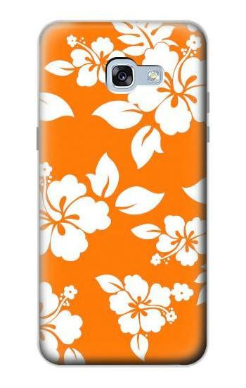 S2245 Hawaiian Hibiscus Orange Pattern Case For Samsung Galaxy A5 (2017)