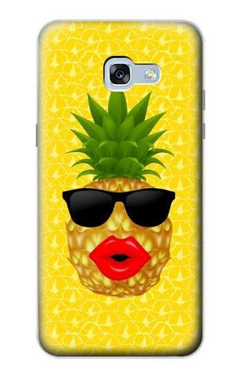 S2443 Funny Pineapple Sunglasses Kiss Case For Samsung Galaxy A5 (2017)