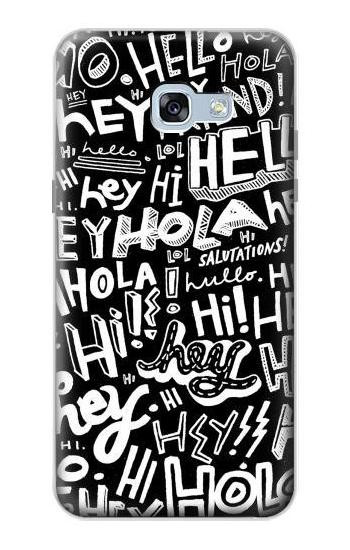 S2744 Hey Hi Hello Art Pattern Case For Samsung Galaxy A5 (2017)