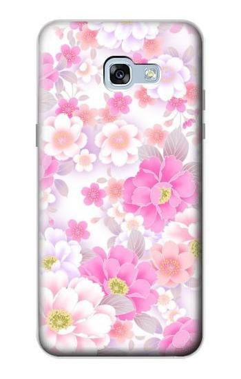 S3036 Pink Sweet Flower Flora Case For Samsung Galaxy A5 (2017)