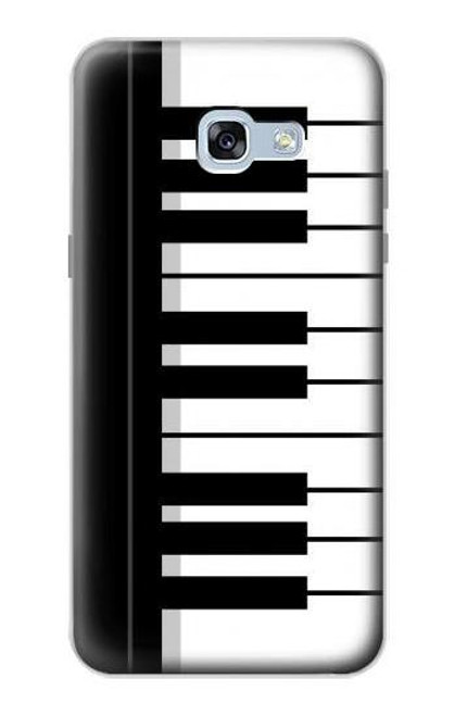 S3078 Black and White Piano Keyboard Case For Samsung Galaxy A5 (2017)