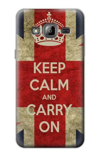 S0674 Keep Calm and Carry On Case For Samsung Galaxy J3 (2016)