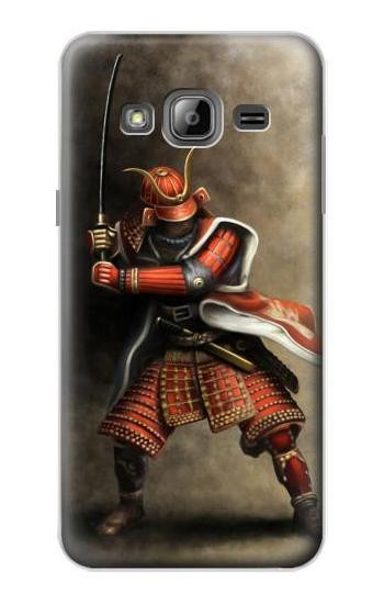 S0796 Japan Red Samurai Case For Samsung Galaxy J3 (2016)
