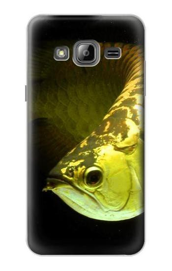 S1021 Gold Arowana Fish Case For Samsung Galaxy J3 (2016)