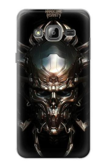S1027 Hardcore Metal Skull Case For Samsung Galaxy J3 (2016)