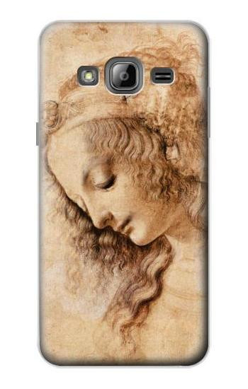 S1045 Leonardo da Vinci Woman's Head Case For Samsung Galaxy J3 (2016)