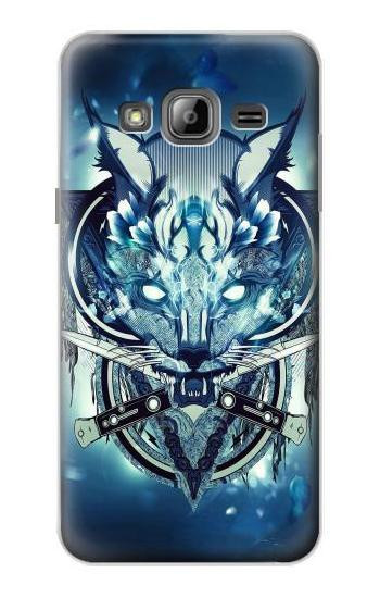 S1135 Wolf with knives Rock Case For Samsung Galaxy J3 (2016)