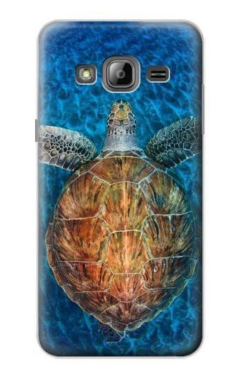 S1249 Blue Sea Turtle Case For Samsung Galaxy J3 (2016)