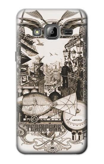 S1681 Steampunk Drawing Case For Samsung Galaxy J3 (2016)