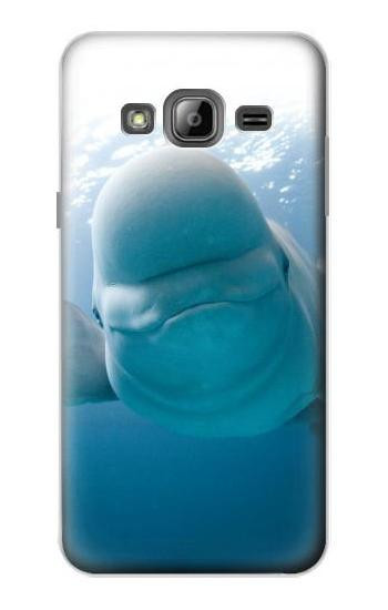 S1801 Beluga Whale Smile Whale Case For Samsung Galaxy J3 (2016)