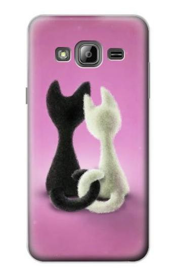 S1832 Love Cat Case For Samsung Galaxy J3 (2016)